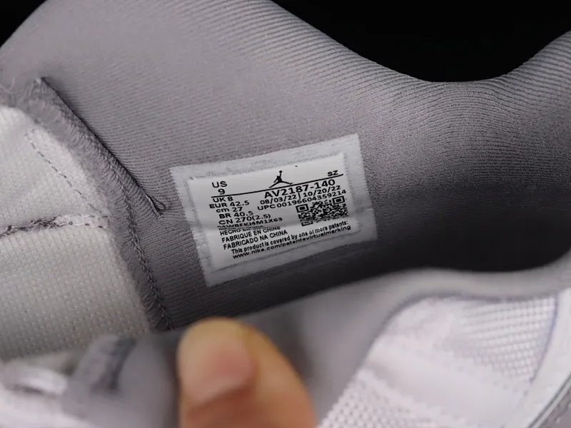 All categories Air Jordan Jordan series basketball shoes Air Jordan 11 LJR version Air Jordan 11 Low "Cement Grey" AJ11 Joe 11 cool gray low-top basketball shoes AV2187-140